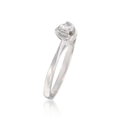 .10 Carat Diamond Promise Ring in 14kt White Gold &mdash; Alt Image 2