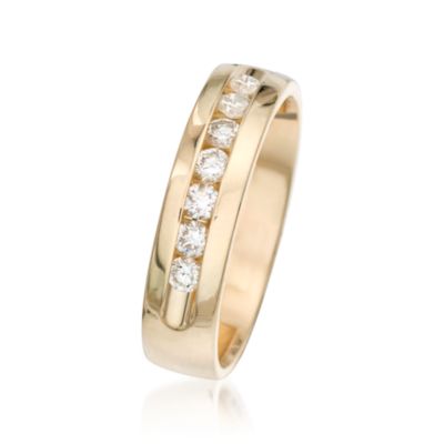 Men's .50 ct. t.w. Diamond Wedding Ring in 14kt Yellow Gold &mdash; Alt Image 2