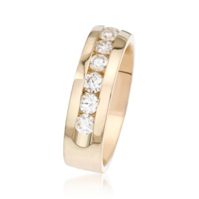 Men's 1.00 ct. t.w. Diamond Wedding Ring in 14kt Yellow Gold &mdash; Alt Image 2