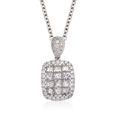 Gregg Ruth .76 ct. t.w. Diamond Necklace in 18kt White Gold. 16" &mdash; Alt Image 1