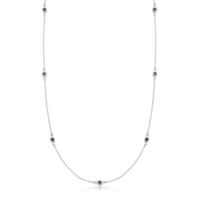 .50 ct. t.w. Black Diamond Necklace in Sterling Silver &mdash; Alt Image 1