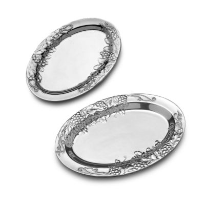 Wilton Armetale Grapes Oval Serving Trays &mdash; Alt Image 2
