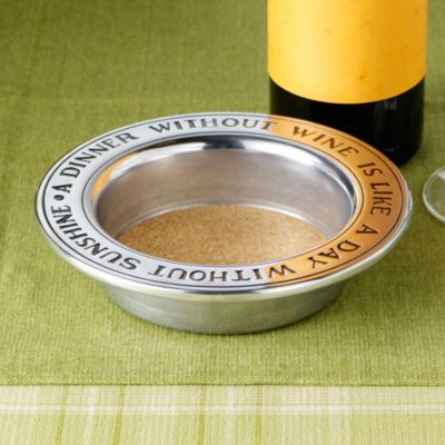 Wilton Armetale Wine Bottle Coaster &mdash; Alt Image 2