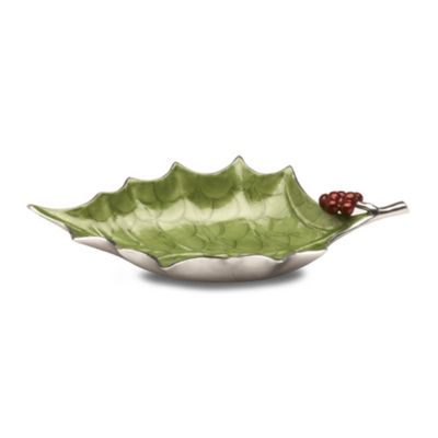 Julia Knight Holly Sprig 17" Bowl &mdash; Alt Image 1