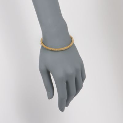 4.20 ct. t.w. Diamond Bangle Bracelet In 18kt Yellow Gold. 7" &mdash; Alt Image 2