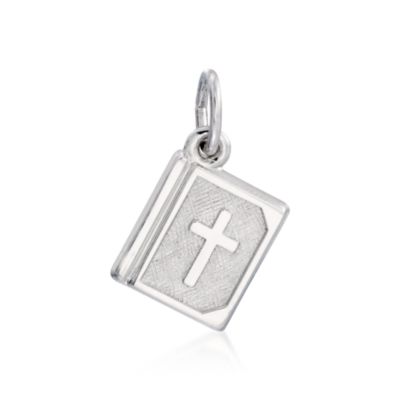 Rembrandt Sterling Silver Bible Charm &mdash; Alt Image 1