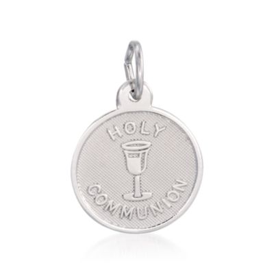 Rembrandt Sterling Silver Holy Communion Charm &mdash; Alt Image 1