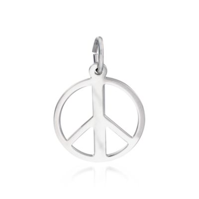 Rembrandt Sterling Silver Peace Sign Charm &mdash; Alt Image 1