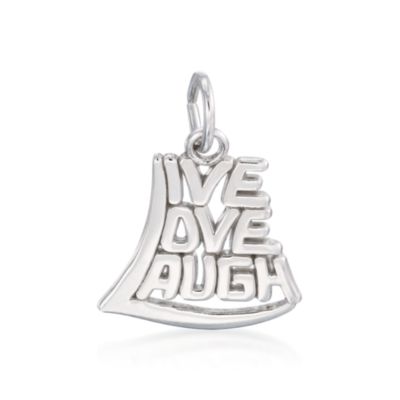 Rembrandt Sterling Silver Live Love Laugh Charm &mdash; Alt Image 1