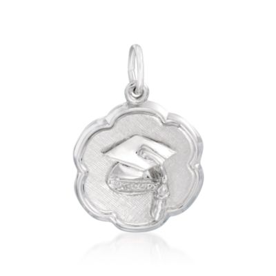 Rembrandt Sterling Silver Graduation Charm &mdash; Alt Image 1