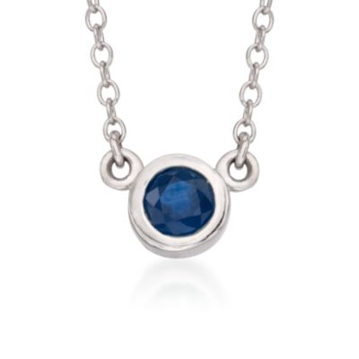 .25 Carat Sapphire Necklace in Sterling Silver &mdash; Alt Image 1