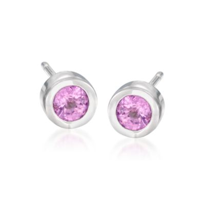 .50 ct. t.w. Pink Sapphire Stud Earrings in Sterling Silver &mdash; Alt Image 1