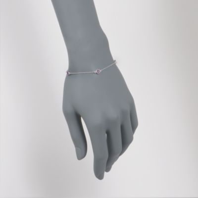 .75 ct. t.w. Ruby Bracelet in Sterling Silver. 7" &mdash; Alt Image 2