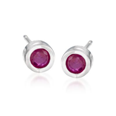 .50 ct. t.w. Ruby Stud Earrings in Sterling Silver &mdash; Alt Image 1
