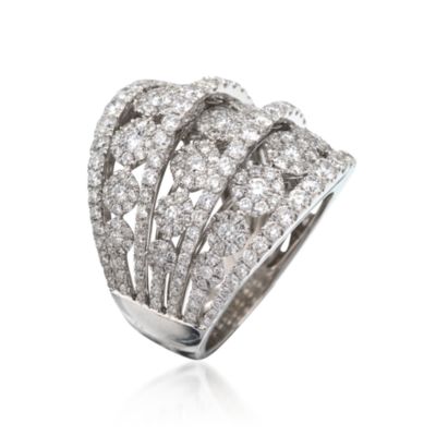 3.50 ct. t.w. Diamond Ring in 18kt White Gold. Size 7 &mdash; Alt Image 2