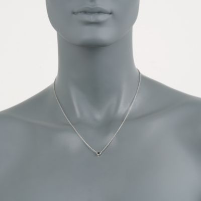 .40 Carat Black Diamond Necklace in Sterling Silver &mdash; Alt Image 3