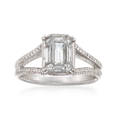 Simon G. 1.32 ct. t.w. Diamond Ring in 18kt White Gold &mdash; Alt Image 1