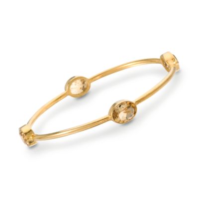 11.50 ct. t.w. Citrine Bangle Bracelet in Vermeil. 7" &mdash; Alt Image 1