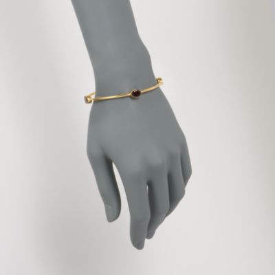11.50 ct. t.w. Garnet Bangle Bracelet in 14kt Gold Over Sterling. 7" &mdash; Alt Image 2