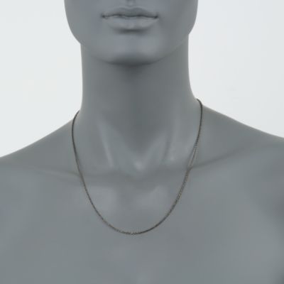 Black Rhodiumed Sterling Silver Necklace &mdash; Alt Image 3