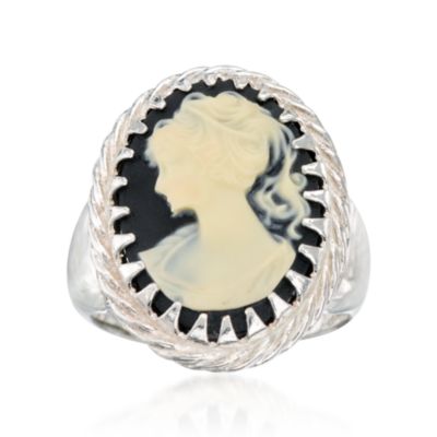 Cameo Ring In Sterling Silver &mdash; Alt Image 1