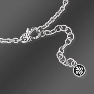 Andrea Candela "Regalo" Two-Tone 18kt Yellow Gold and Sterling Silver Cross Necklace With Diamond Accent. 17" &mdash; Alt Image 2