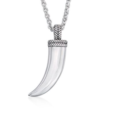 Men's Sterling Silver Necklace. 22" &mdash; Alt Image 1