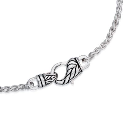 Men's Sterling Silver Cross Necklace. 22" &mdash; Alt Image 2