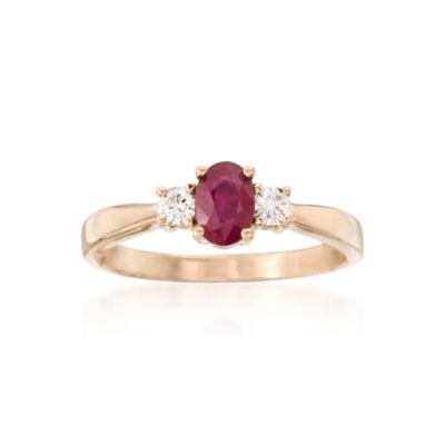 .60 Carat Ruby and .15 ct. t.w. Diamond Ring In 14kt Yellow Gold. Size 7 &mdash; Alt Image 1