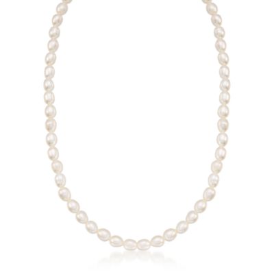 Child's 4-4.5mm Cultured Pearl Necklace in 14kt Yellow Gold. 13" &mdash; Alt Image 1