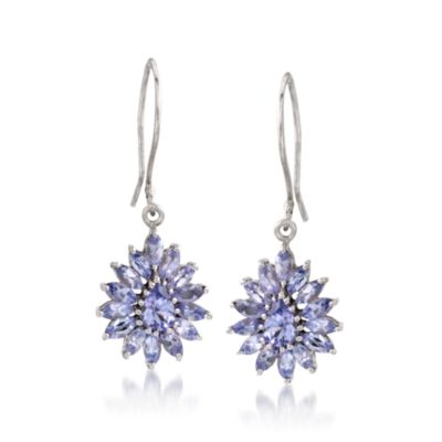 2.95 ct. t.w. Tanzanite Earrings in Sterling Silver &mdash; Alt Image 1