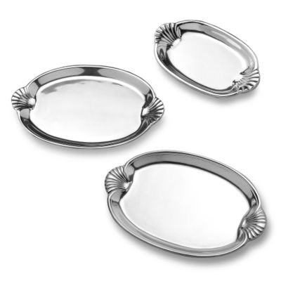 Wilton Armetale Scallop Handle Tray &mdash; Alt Image 1