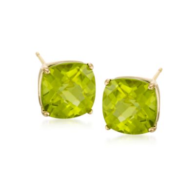 3.50 ct. t.w. Peridot Stud Earrings in 14kt Yellow Gold &mdash; Alt Image 1