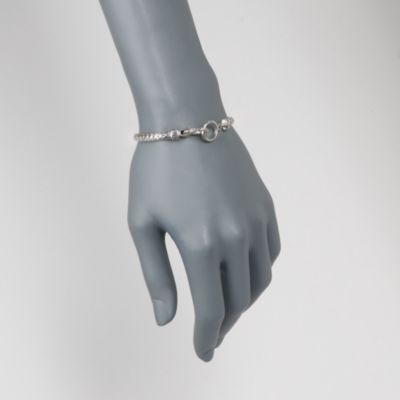 Balinese Sterling Silver and 18kt Yellow Gold Bali Bracelet &mdash; Alt Image 2