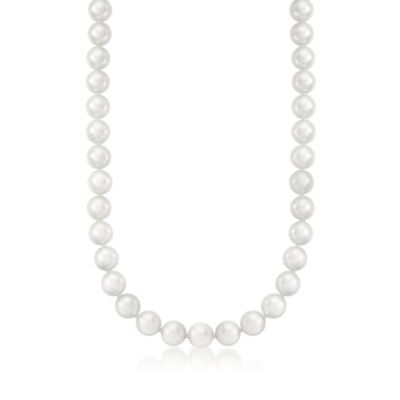 Mikimoto 7.5x7mm A1 Akoya Pearl Necklace With 18kt White Gold Clasp. 18" &mdash; Alt Image 1