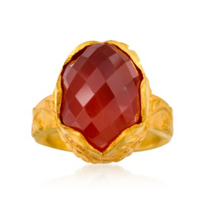 Carnelian Ring in Vermeil &mdash; Alt Image 1