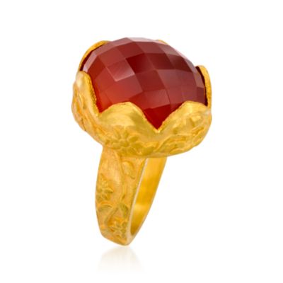 Carnelian Ring in Vermeil &mdash; Alt Image 3