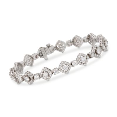 8.00 ct. t.w. Diamond Bracelet in 14kt White Gold. 7" &mdash; Alt Image 1