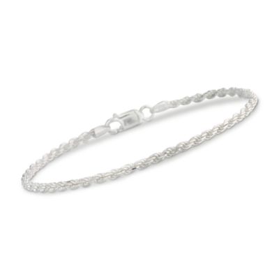 Men's Sterling Silver Bracelet. 9" &mdash; Alt Image 1