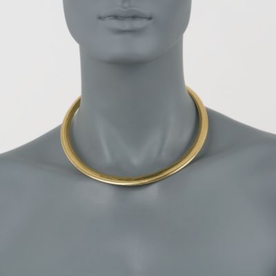 Italian Flex Omega Necklace With 14kt Yellow Gold &mdash; Alt Image 2