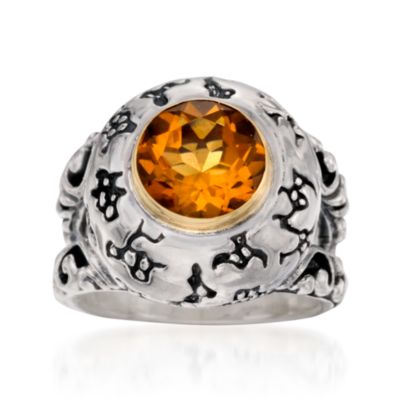 1.80 Carat Citrine Ring in Sterling Silver &mdash; Alt Image 1
