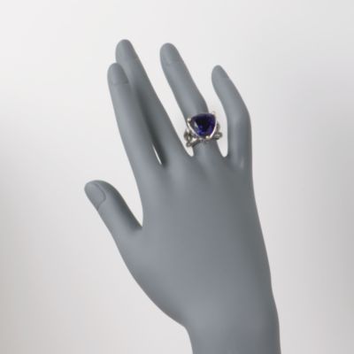Balinese 10.80 Carat Amethyst Ring in 18kt Yellow Gold and Sterling Silver &mdash; Alt Image 2