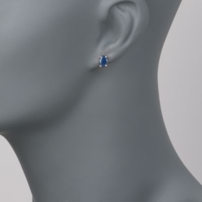 1.80 ct. t.w. Sapphire Stud Earrings in Sterling Silver &mdash; Alt Image 2