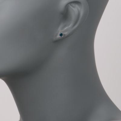 .50 ct. t.w. Blue Diamond Earrings in 14kt White Gold &mdash; Alt Image 2