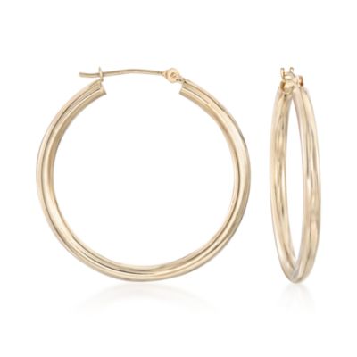 14kt Yellow Gold Hoop Earrings &mdash; Alt Image 1