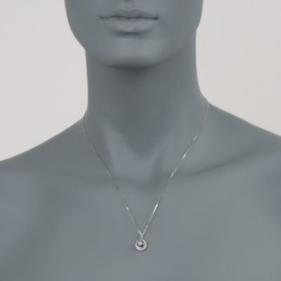 1.50 ct. t.w. Black and White Diamond Pendant Necklace in 14kt White Gold. 18" &mdash; Alt Image 2