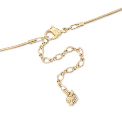 Swarovski Crystal Double Circle Pendant With Chain. 14 3/4" &mdash; Alt Image 2