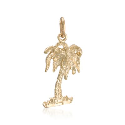 Rembrandt 14kt Yellow Gold Palm Tree Charm &mdash; Alt Image 1