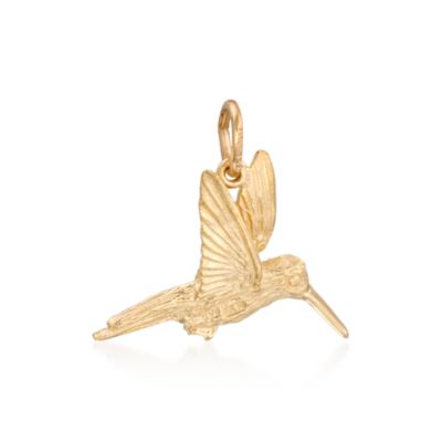Rembrandt 14kt Yellow Gold Hummingbird Charm &mdash; Alt Image 1