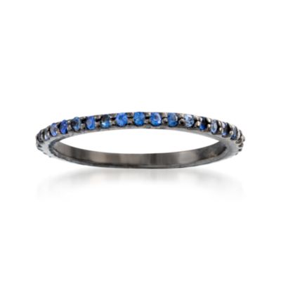 .30 ct. t.w. Blue Sapphire Eternity Band In Sterling Silver &mdash; Alt Image 1